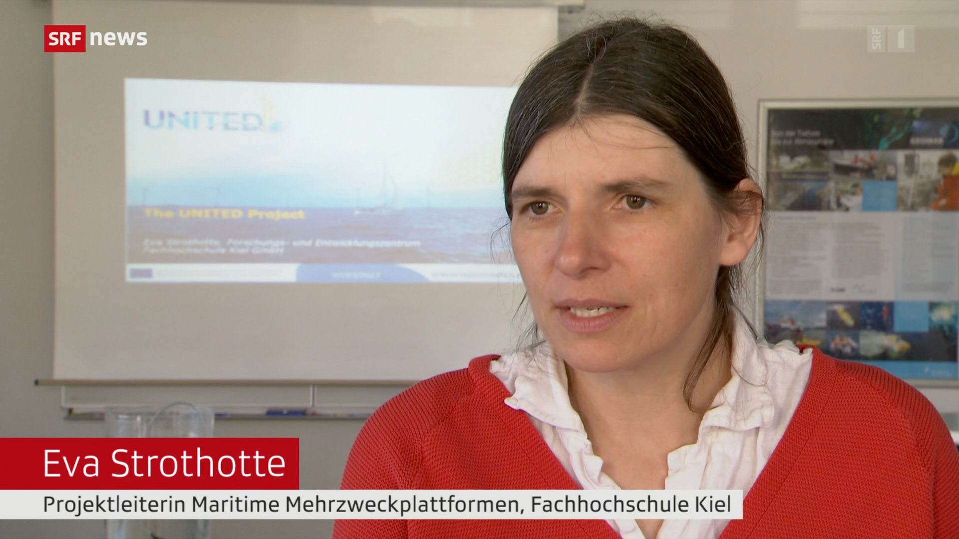 Eva Strothotte interviews for Schweizer Radio und Fernsehen (SRF)